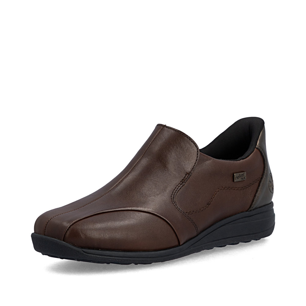 RIEKER 47259-27 BRĄZOWE PÓŁBUTY  • Rozm. D.: 37