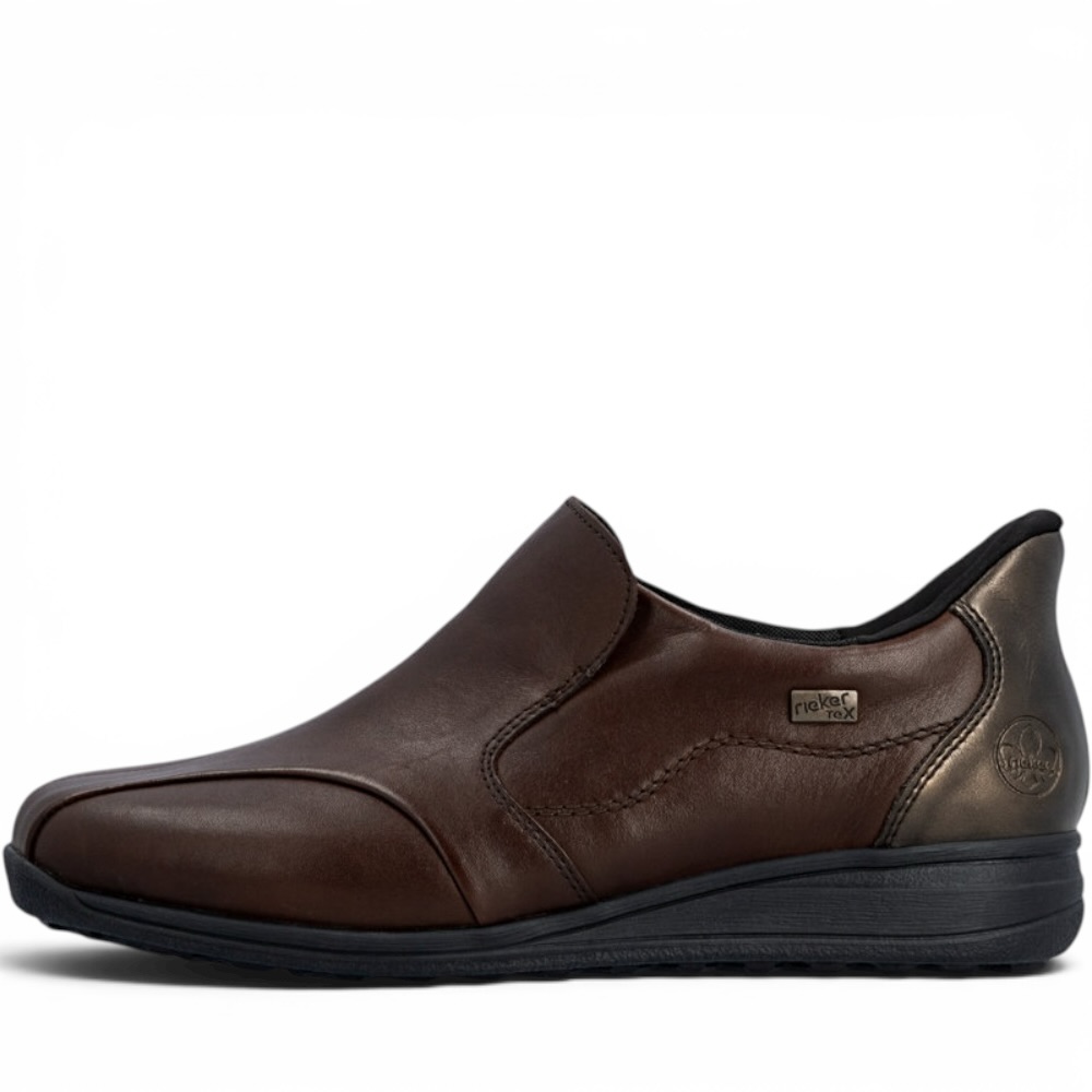 RIEKER 47259-27 BRĄZOWE PÓŁBUTY  • Rozm. D.: 39