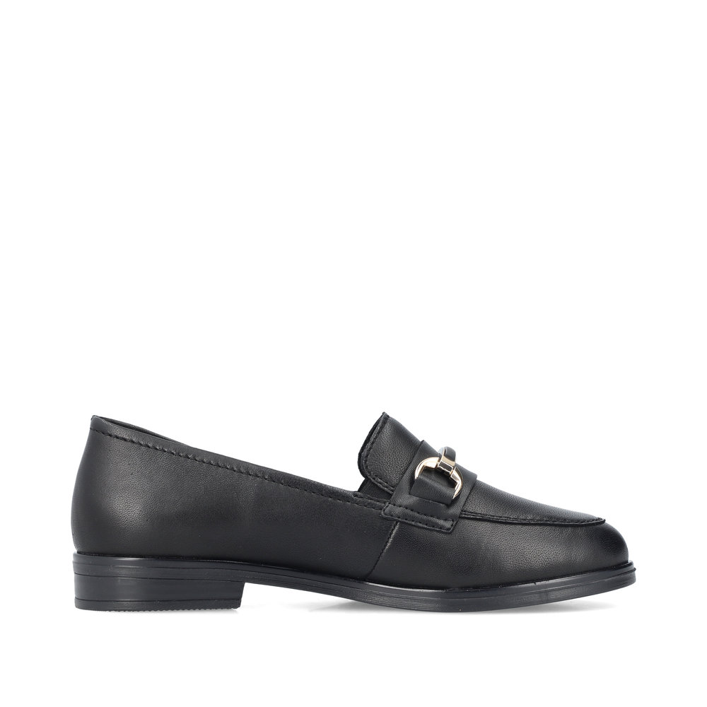 RIEKER 46262-01 CZARNE LOAFERSY • Rozm. D.: 37