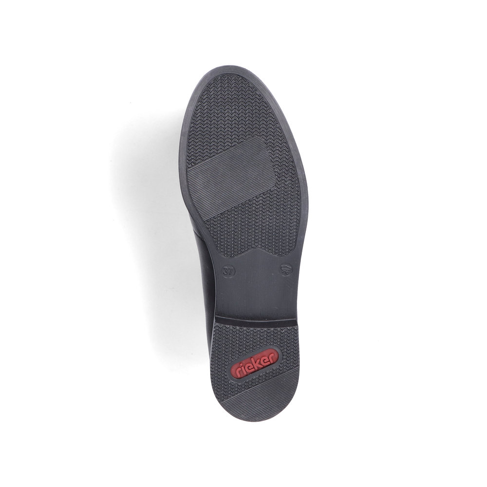 RIEKER 46262-01 CZARNE LOAFERSY • Rozm. D.: 41