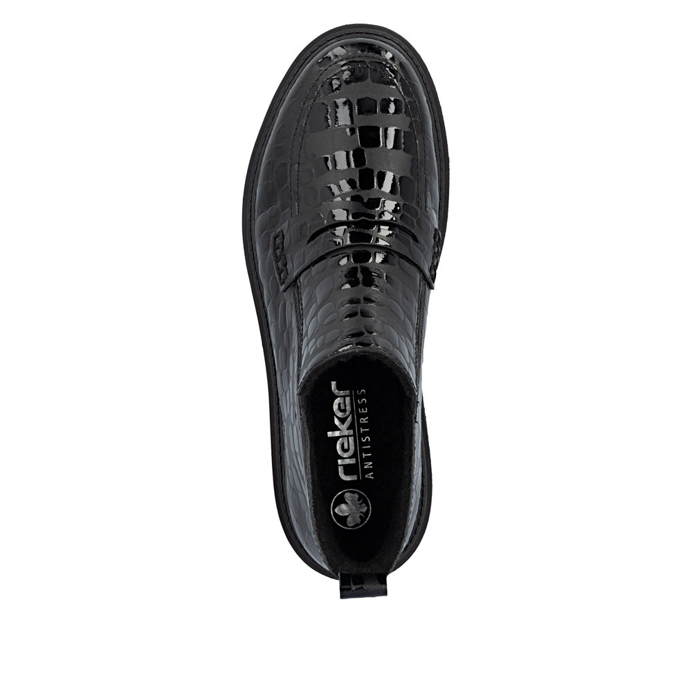 RIEKER 71150-00 CZARNE PÓŁBUTY • Rozm. D.: 36