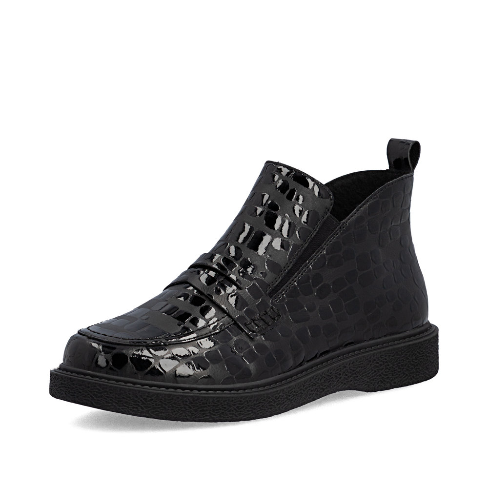 RIEKER 71150-00 CZARNE PÓŁBUTY • Rozm. D.: 37