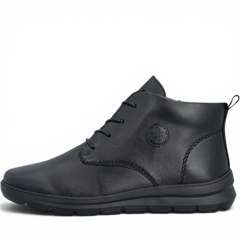 RIEKER 71150-00 CZARNE PÓŁBUTY • Rozm. D.: 40
