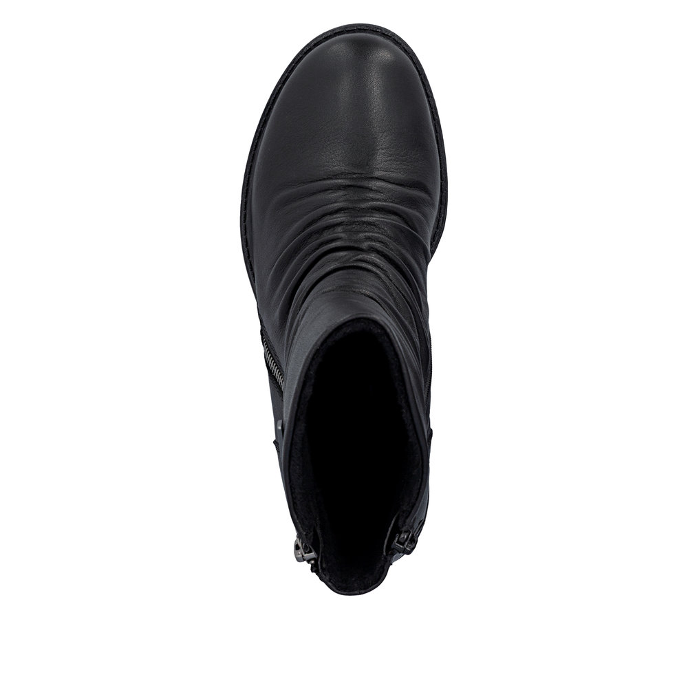 RIEKER 74853-00 CZARNY BOTEK • Rozm. D.: 41