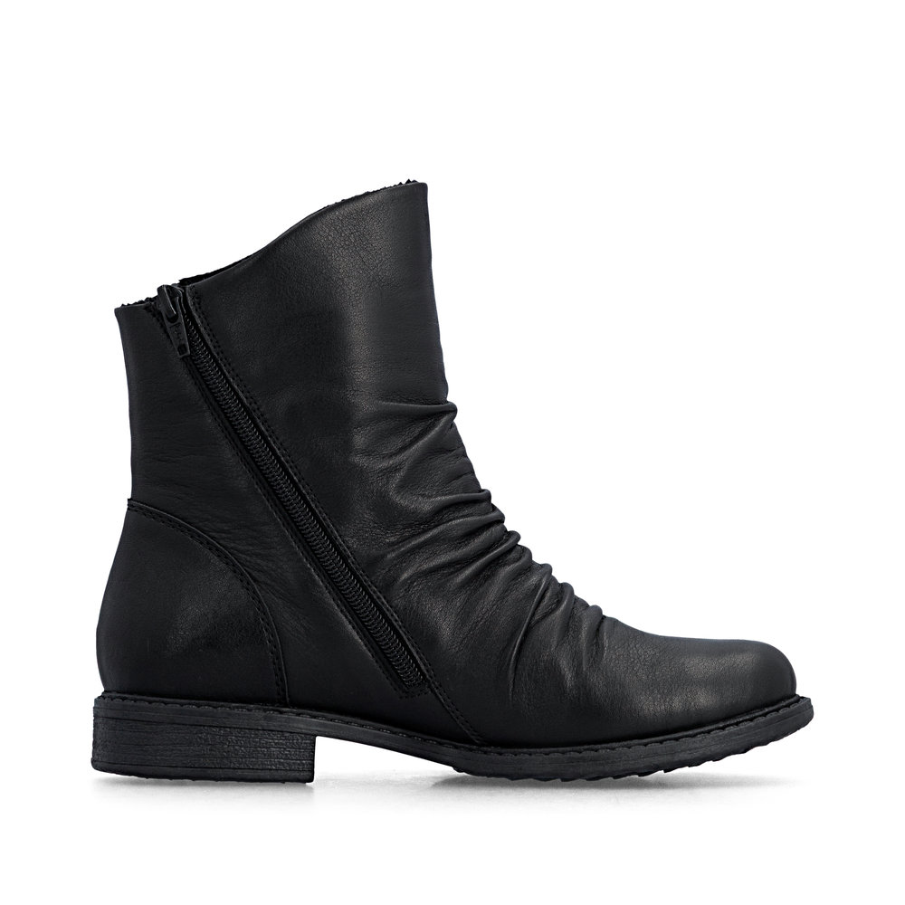 RIEKER 74853-00 CZARNY BOTEK • Rozm. D.: 41