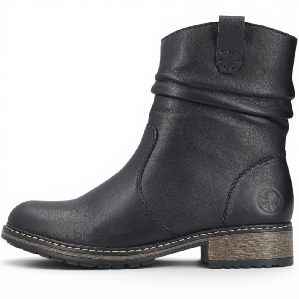 RIEKER z6883-00 CZARNY BOTEK • Rozm. D.: 36