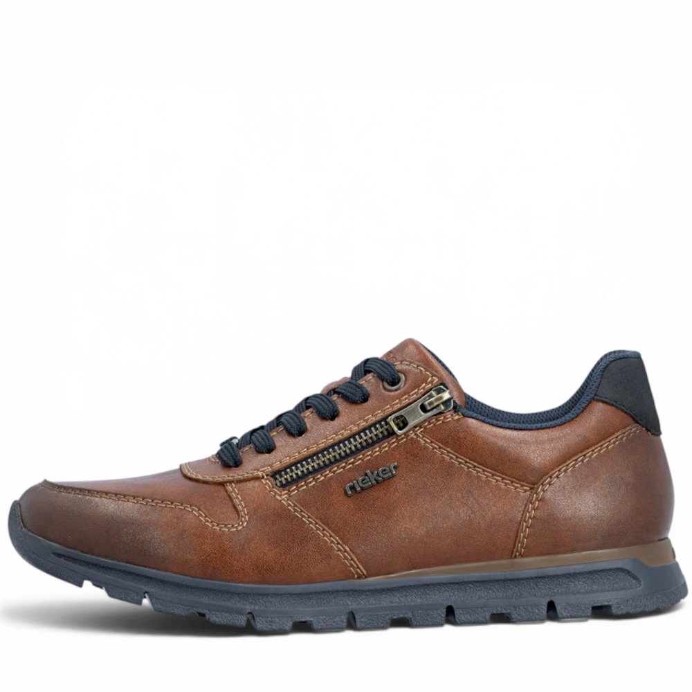 RIEKER B0513-24 MĘSKI SNEAKERS COGNAC • Rozm. M.: 41