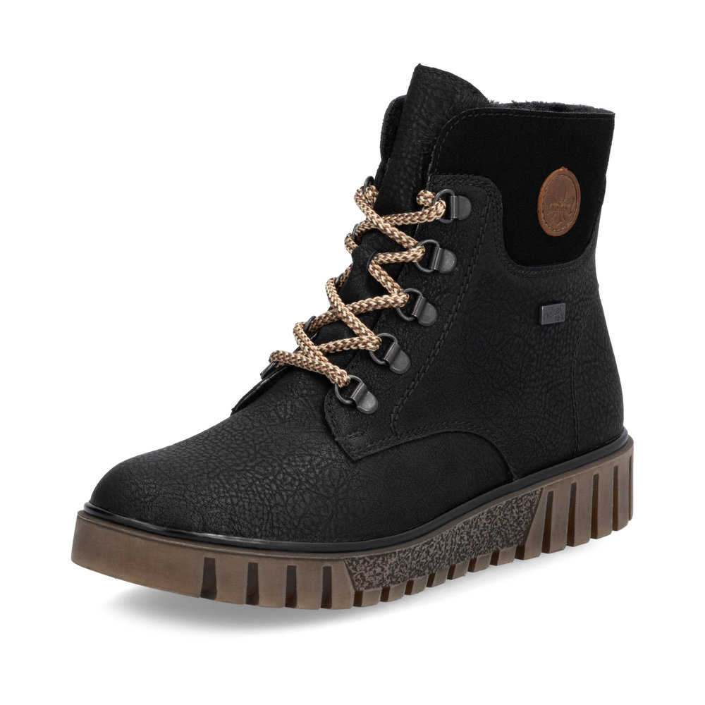 RIEKER Y3433-00 CZARNY TRZEWIK • Rozm. D.: 36