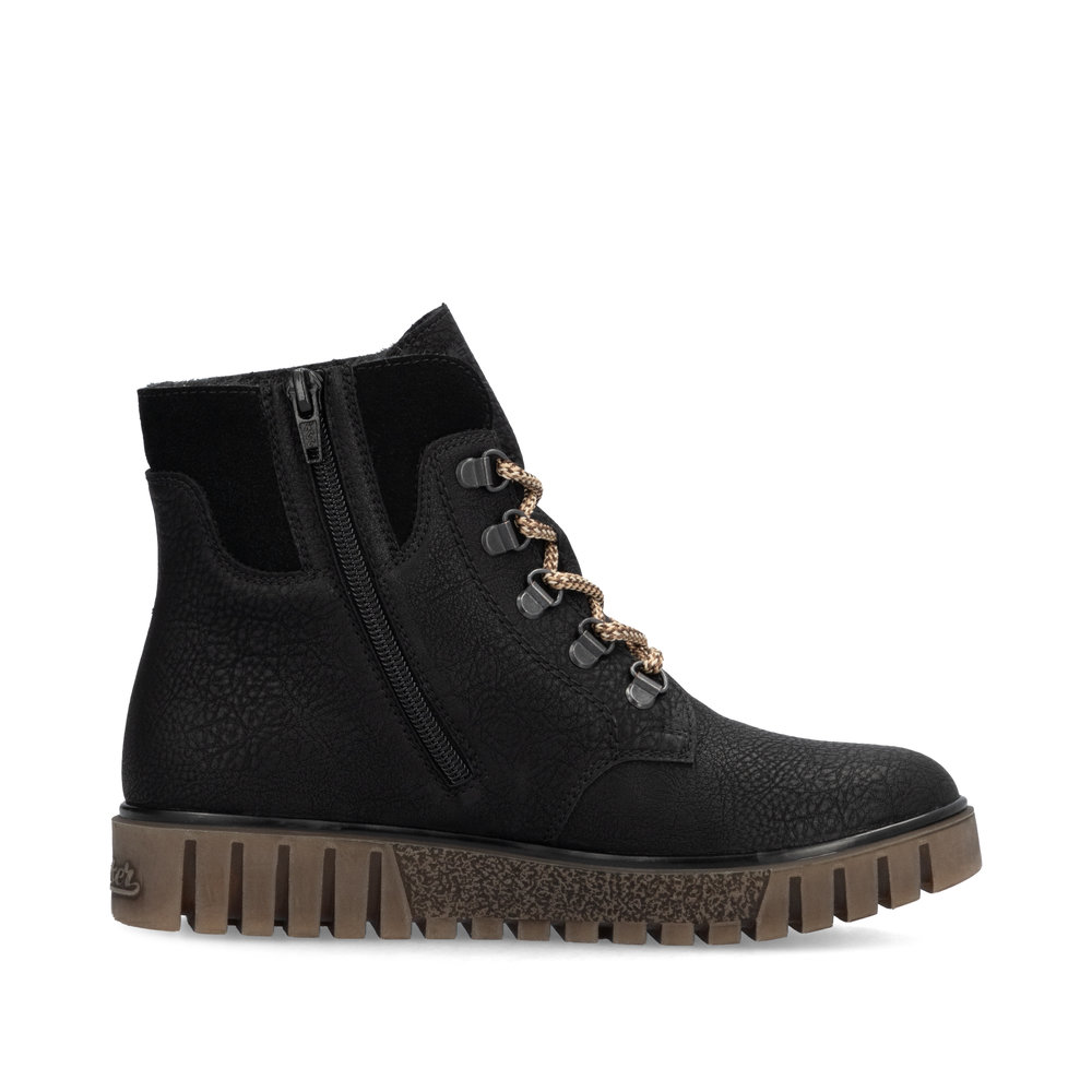 RIEKER Y3433-00 CZARNY TRZEWIK • Rozm. D.: 36