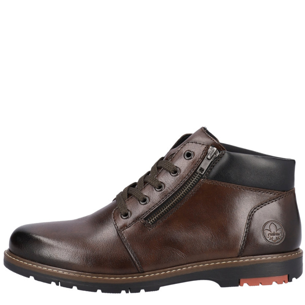 RIEKER 10502-25 BRĄZOWY Trzewik • Rozm. M.: 42