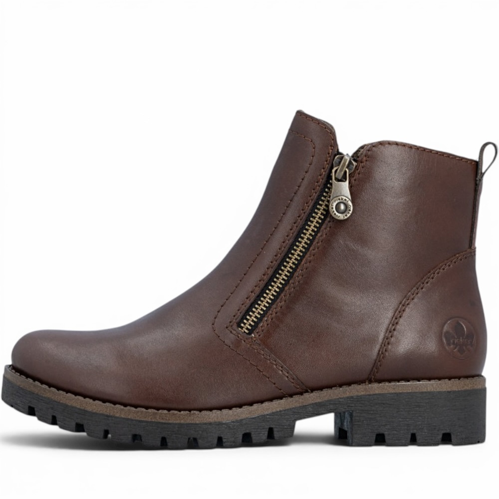 RIEKER 78556-28 ORZECHOWY BOTEK • Rozm. D.: 36