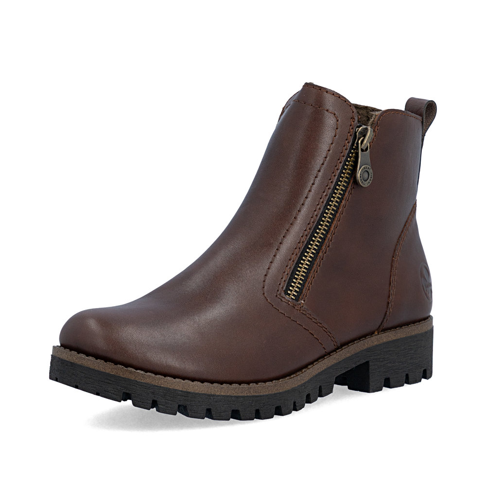 RIEKER 78556-28 ORZECHOWY BOTEK • Rozm. D.: 38