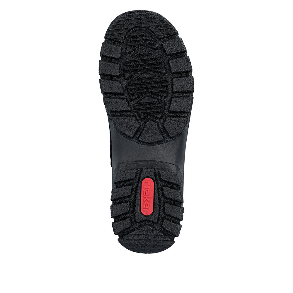 RIEKER Z7269-00 CZARNY ZAMSZOWY BOTEK • Rozm. D.: 39