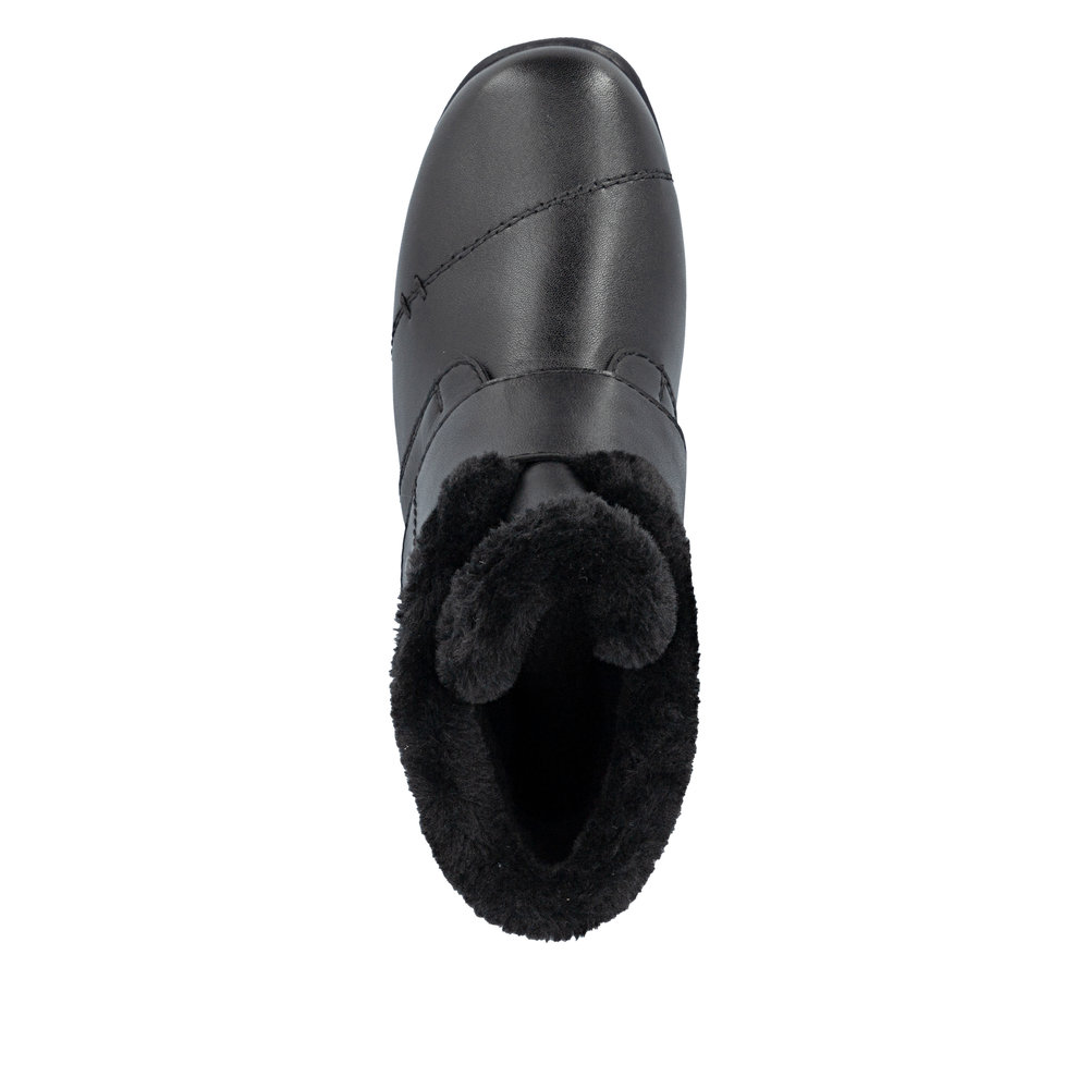 RIEKER 47268-00 botek ciepły wodoodporny CZARNY • Rozm. D.: 39