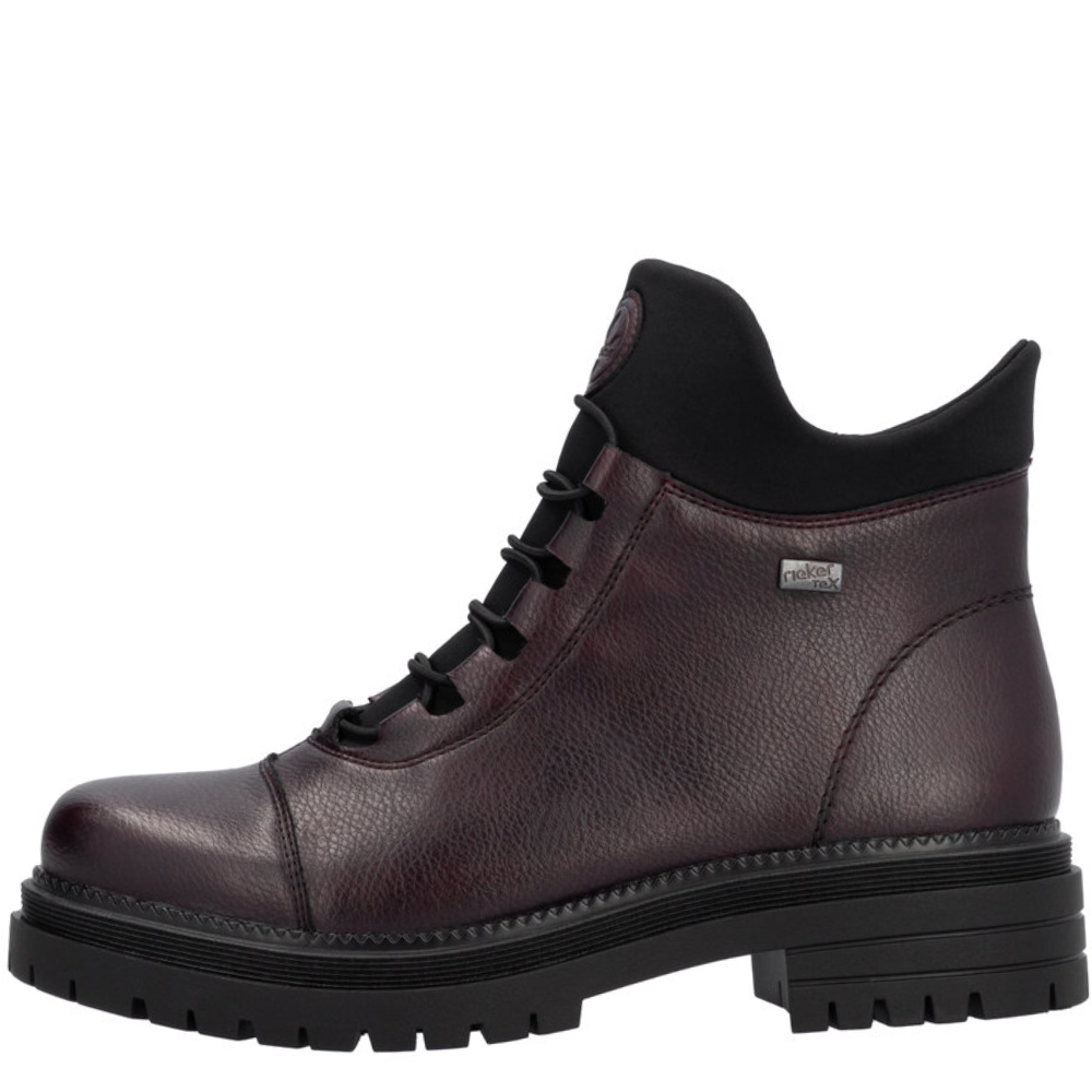 RIEKER Y3163-35  BORDOWO - CZARNE • Rozm. D.: 36