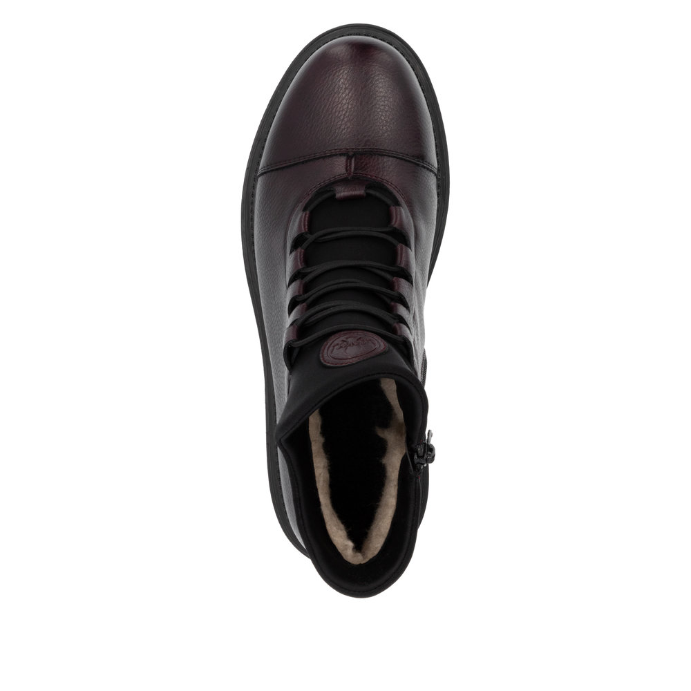 RIEKER Y3163-35  BORDOWO - CZARNE • Rozm. D.: 40