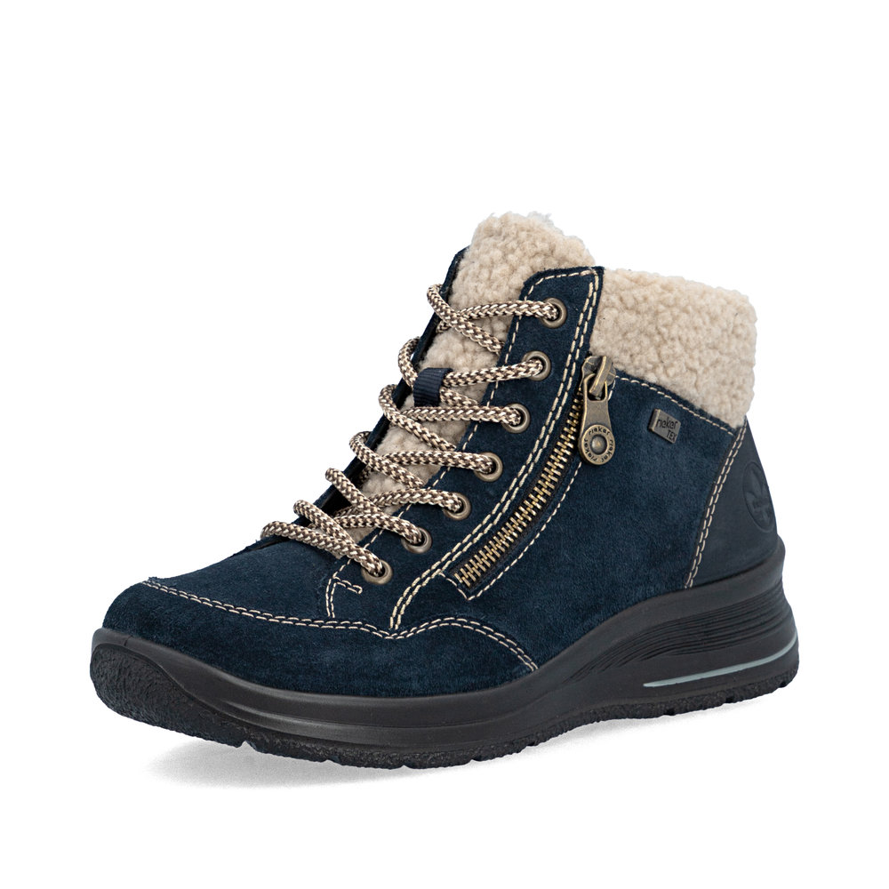 RIEKER L7701-14 TRAPEREK wodoodporny GRANATOWY • Rozm. D.: 37