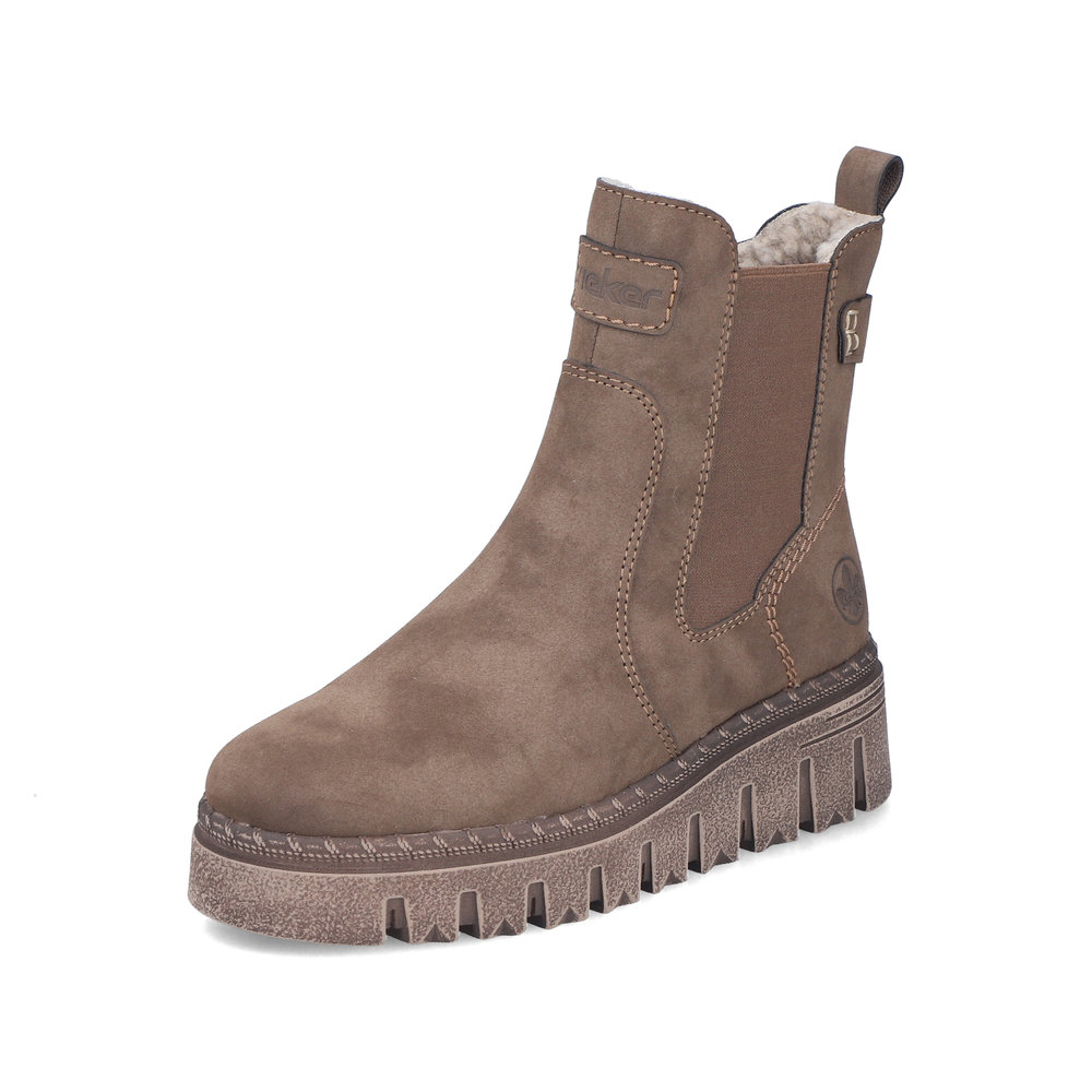 RIEKER Z8960-25 BOTEK CIEMNY BEŻ • Rozm. D.: 37