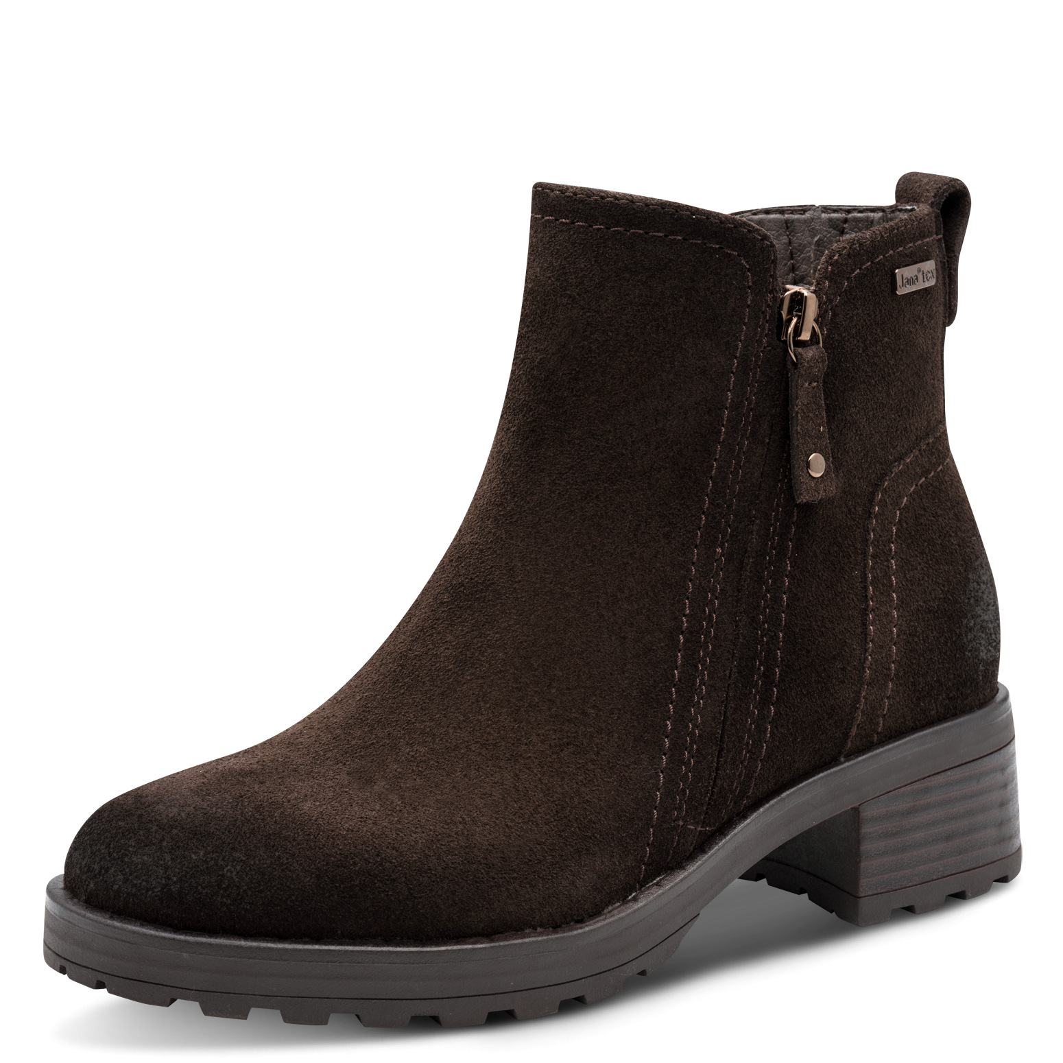 JANA 8-25711-47-307 BOTEK ZAMSZOWY  MOCCA • Rozm. D.: 39