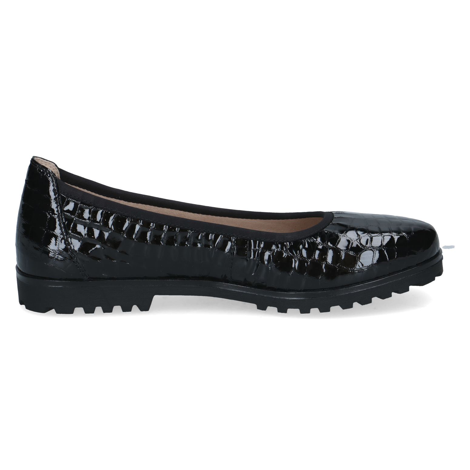 CAPRICE 9-22151-45-014 BALERINY CZARNE CROCO • Rozm. D.: 40