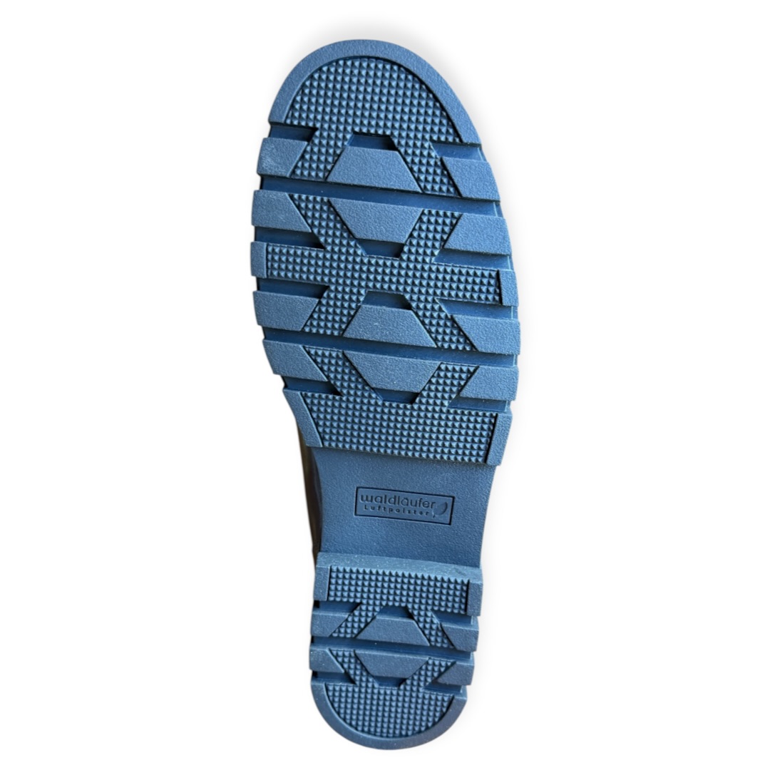 WALDLAUFER 723502 MOKASYN  SERENA CZARNY LAK • Rozm. D.: 38,5