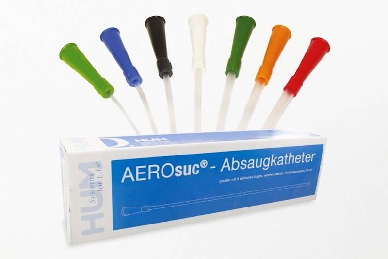 CH 10 AEROsuc® - cewniki do odsysania górnych dróg oddechowych (opak. = 100 szt.) czarne