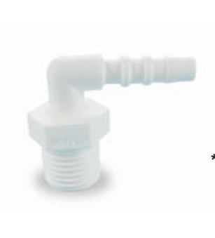 Adapter tlenowy - łącznik gwintowy 90 st.