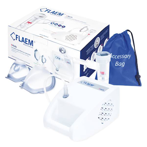 FLAEM 4NEB ZESTAW - nebulizator-inhalator pneumatyczno-tłokowy