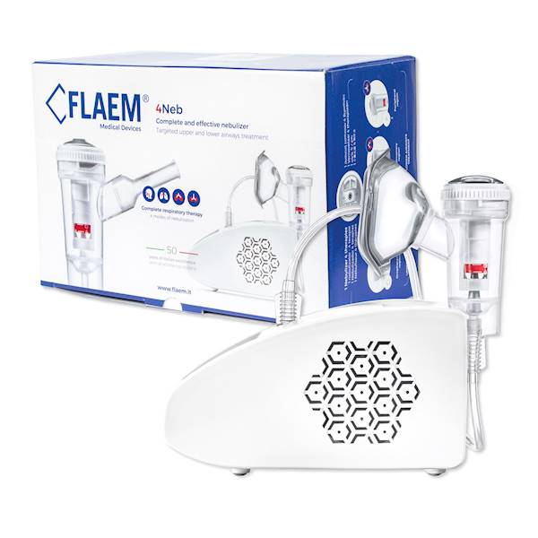 FLAEM 4NEB ZESTAW - nebulizator-inhalator pneumatyczno-tłokowy
