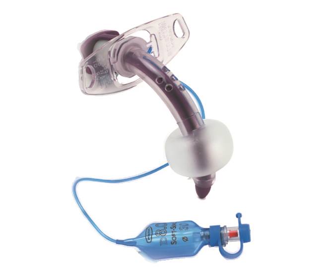 Rurka tracheostomijna Blue Line Ultra z mankietem Soft-Seal, fenestracyjna