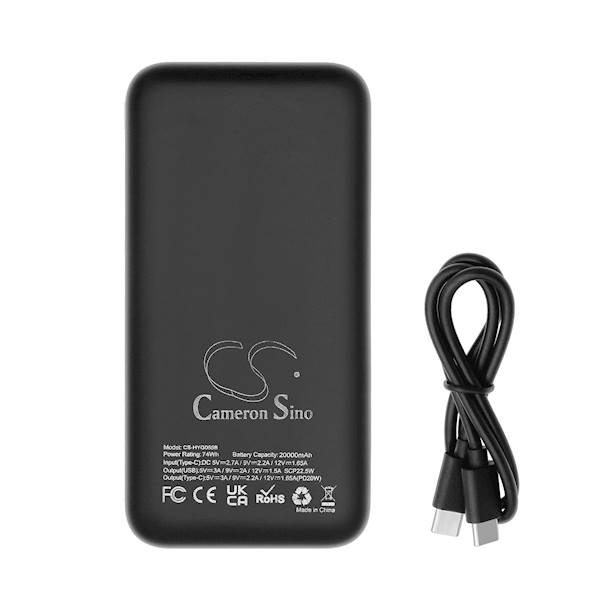 Power Bank, 22.5W PD QC 3.0 20000mAh