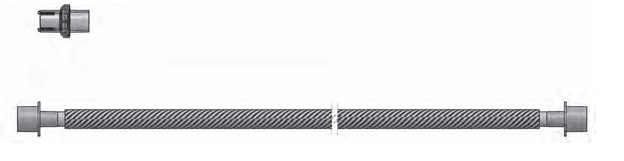 Obwód oddechowy pediatryczny z zastawką przeciekową WILAsilent 2 (BTS6091- Breathing set, unheated, single limb, passive Valve - Ø15 mm, 150 cm)