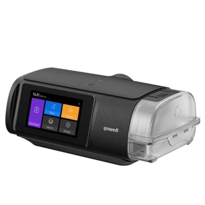Aparat AutoCPAP do bezdechu sennego YH-680B z nawilżaczem i modułem GSM, czarny Yuwell