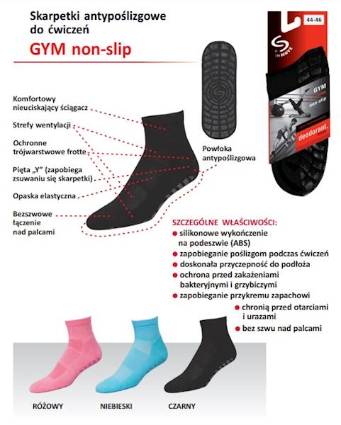 Skarpetki Gym - DeoMed - 41/43