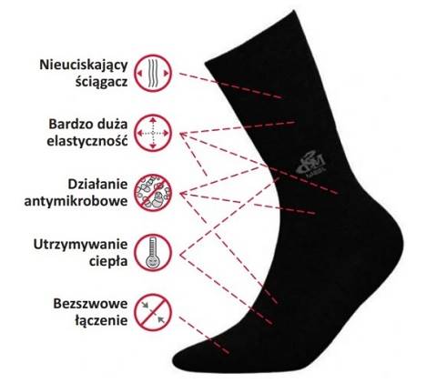 Skarpetki DeoMed Wool - Deomed - 39/42