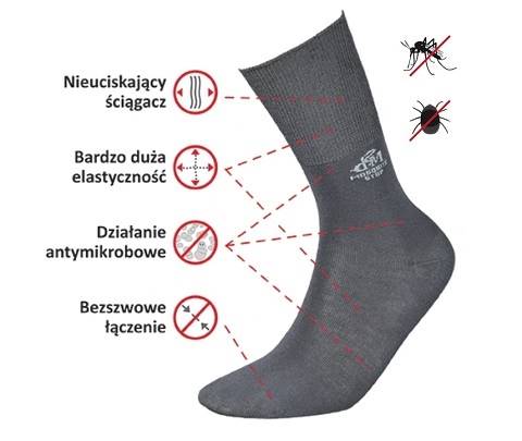 Skarpetki Mosquito Stop - DeoMed - 35/38