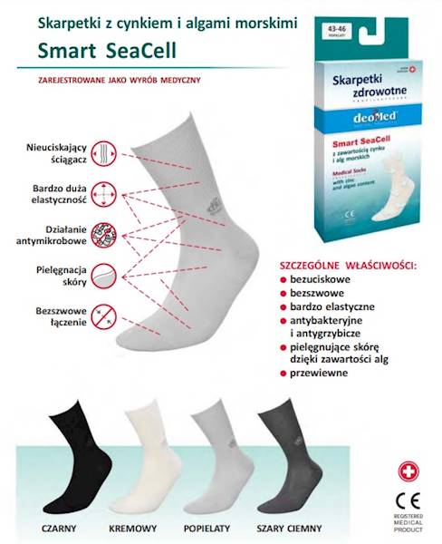 Skarpetki Smart SeaCell - DeoMed - 39/42