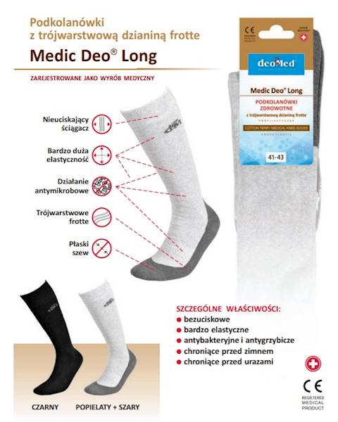 Podkolanówki Medic Deo Long - DeoMed - 44/46