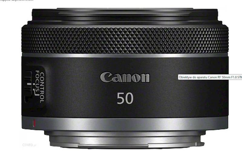 Obiektyw Canon RF 50mm F1.8 STM