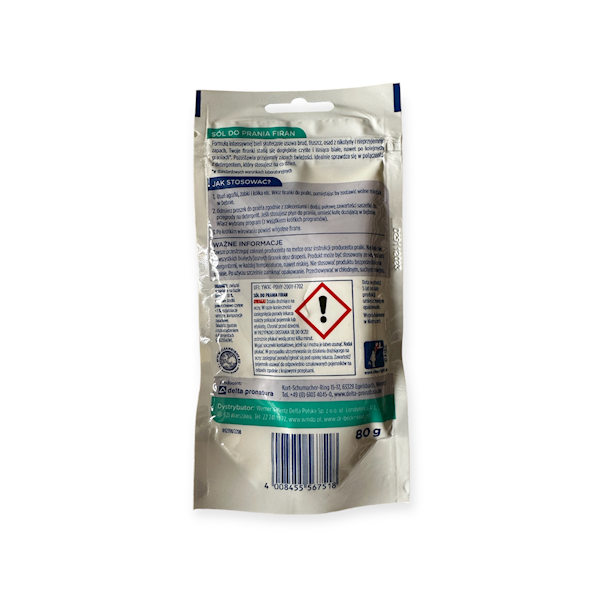 Dr.Beckmann Sól do prania firan 80g.