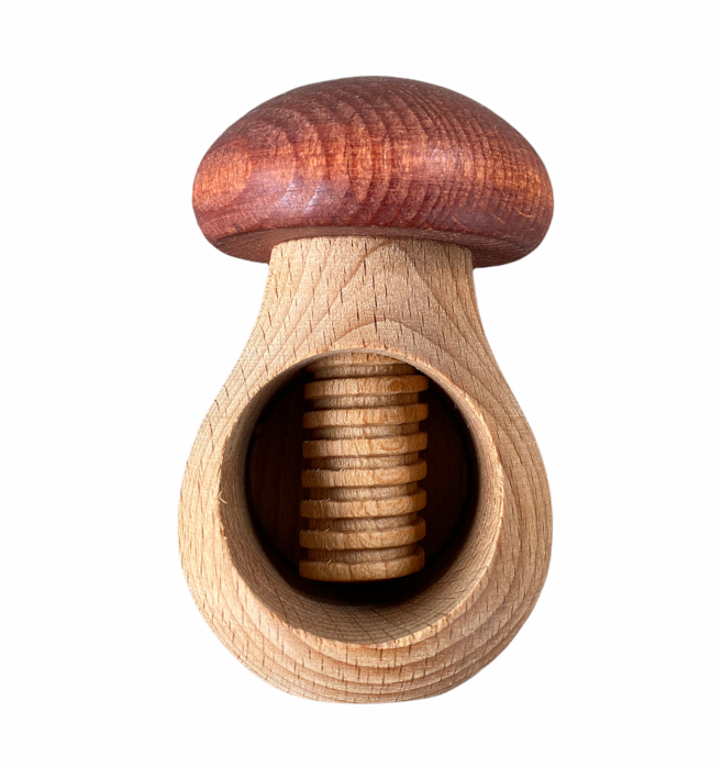 Dziadek do orzechów grzybek-drewno