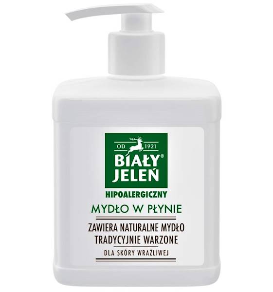 Biały Jeleń Mydło Szare w płynie 500g.