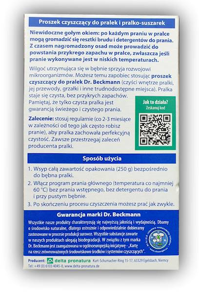 Dr.Beckmann Proszek czyszczący do pralek