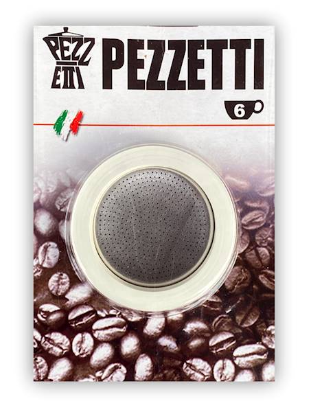 Uszczelki Pezzetti 3szt+sitko Alu 6Tz.