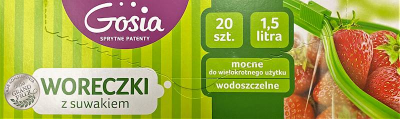 Woreczki z suwakiem 1,5L