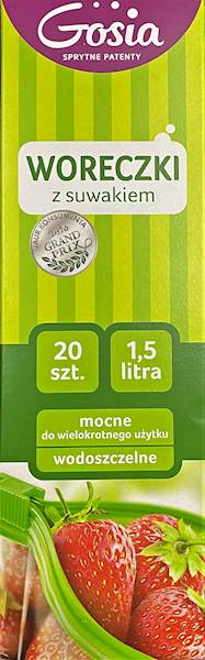Woreczki z suwakiem 1,5L