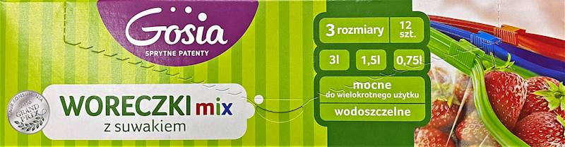 Woreczki z suwakiem 3L MIX