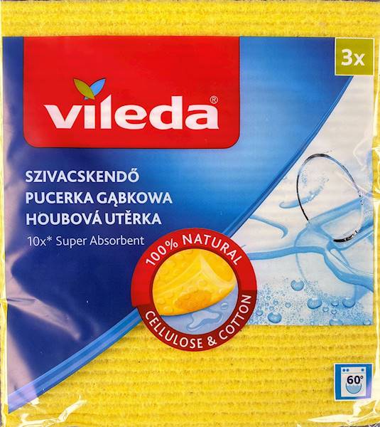 VILEDA Ścierka gąbczasta 3szt