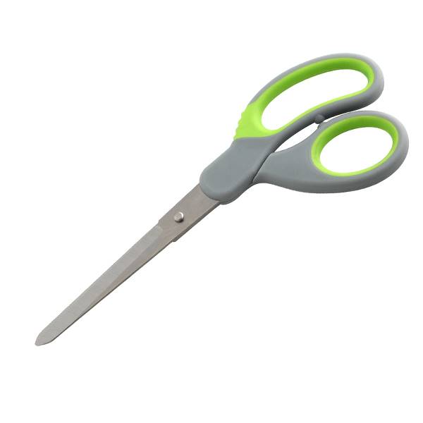 Nożyczki z uchwytem soft szar/ziel 20cm FM