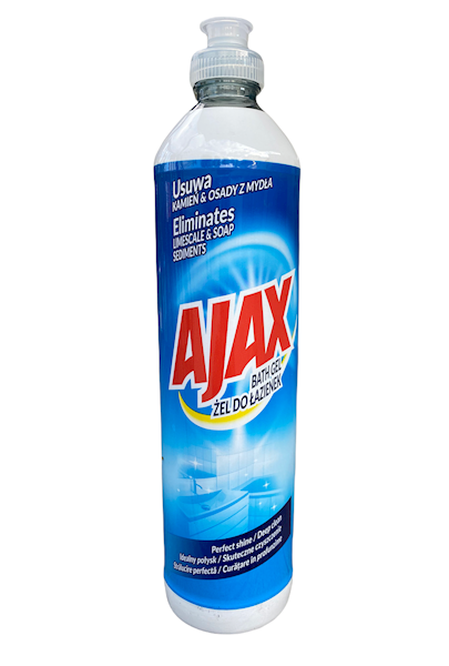 AJAX Żel do mycia łazienek 500ml.